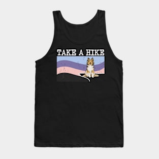 Take A Hike Shetland Sheepdog Graphic Hiking Tank Top